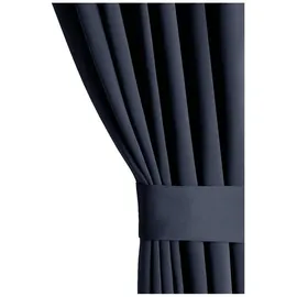 restilo Blackout Vorhang 140x175 cm Indigo 1 St. Ösenschal Verdunkelungsvorhang Blickdicht Fensterdekoration Dekoschal Dekorvorhang Blackout