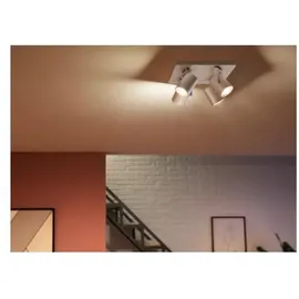 Philips Hue White and Color Ambiance Argenta 4-flg. aluminium