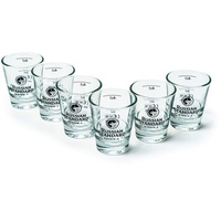 6 x RUSSIAN STANDARD VODKA kleine Shot Gläser Rarität NEU Bar Qualität Drinks