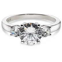 Bruno Banani Solitärring Schmuck Geschenk Verlobungsring rhodiniert, mit Zirkonia (synth) silberfarben 54