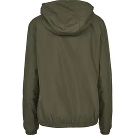 URBAN CLASSICS Ladies Basic Pull Over Jacket - Dark Green - L