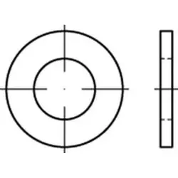 ISO 7089 Flache Scheibe Kupfer 8mm (8,4x16x1,6) ohne Fase Form A