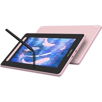 XP-PEN Artist 12 2. Generation Grafiktablett mit Display 11,9 Zoll 127% sRGB Farbraum mit X3 Smart-Chip batterielosem Stift für Illustration und Bildbearbeitung (Rosa)