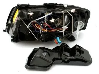 Kristall-Scheinwerfer für Audi A6 (1997–2001) – schwarz