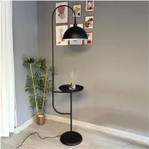 Bamyum Moderne Stehlampe E27 30 cm Breit Schwarz