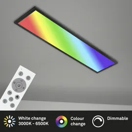 Briloner LED Panel 100 x 25 x 7 cm schwarz