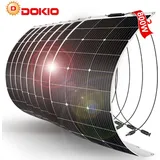 Dokio - 8x 100W Solarpanel 12v Flexibles Monokristallines Solarmodul für Haus/Wohnwagen/Van/Boot/Batterie/Garten