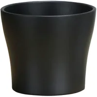 Scheurich Blumentopf 808 aus Keramik, geschwungene Form, Anthrazit, 27