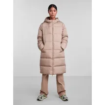 Pieces Pcbee NEW LONG PUFFER JACKET Bc, Silver mink), S - S