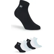 Fila UNISEX QUARTER PLAIN SOCKS 6-Paar Blau 39-42