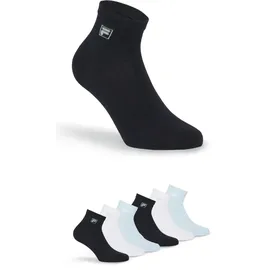 Fila UNISEX QUARTER PLAIN SOCKS 6-Paar Blau 39-42