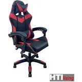 Hti-Living Krit Gaming-Stuhl Schwarz-Rot