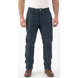 Rokker Navy Chino Motorrad Textilhose, blau, Größe 33 für Männer