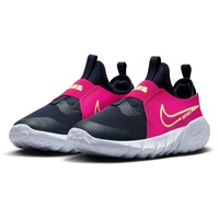 Nike Flex Runner 2 Laufschuhe Kinder 401 - dark obsidian/lime blast-fireberry-white 39