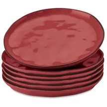 Mirabeau Teller-Set Biarré rot 6er Set