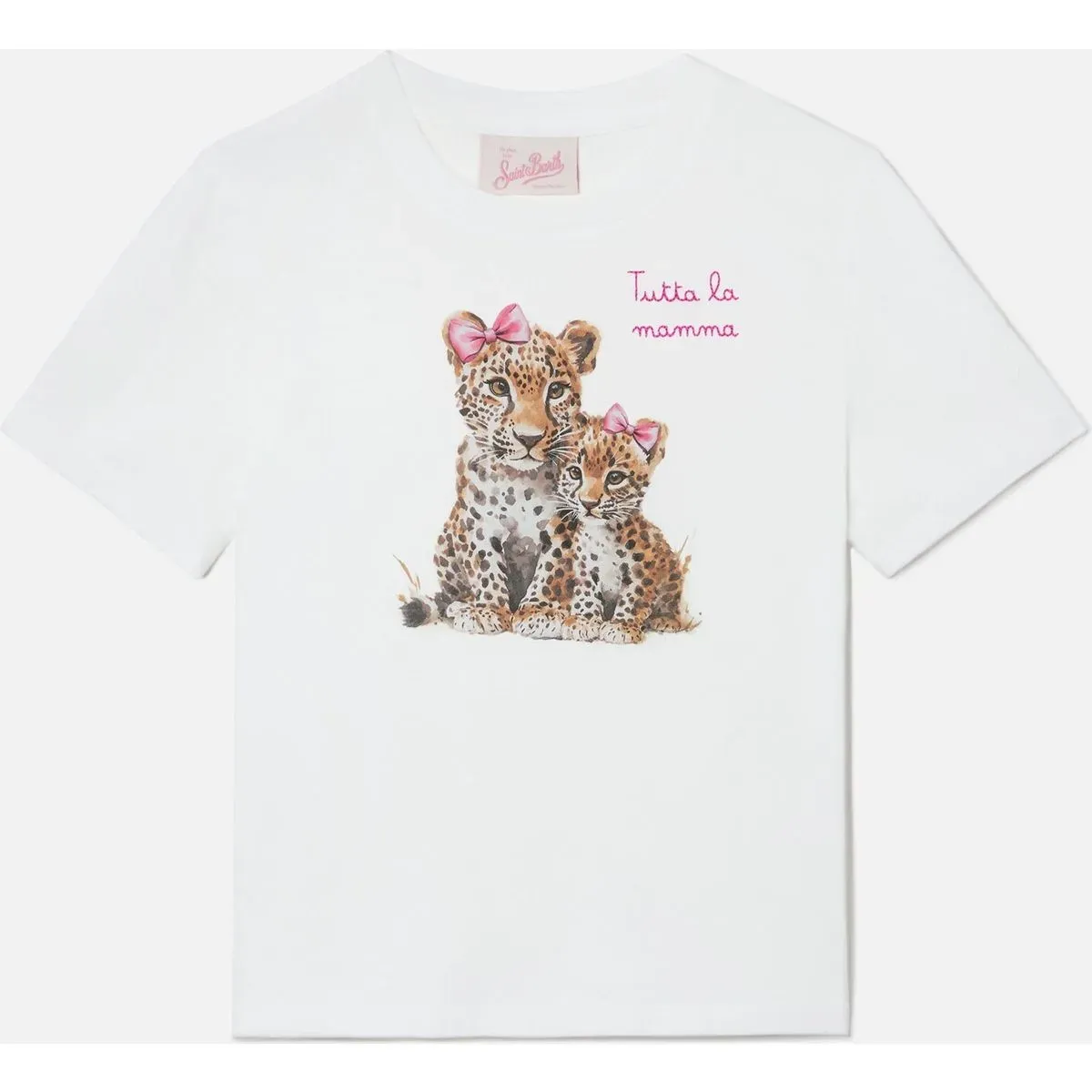 MC2 Saint Barth Elly Girl Cotton Tshirt leopard tutta mamma 01n emb (00299L) 8 yrs