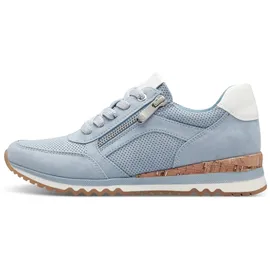 Marco Tozzi Damen Sneaker flach mit Reißverschluss Vegan, Blau (Polar Comb), 39 EU