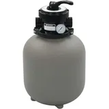 vidaXL Sandfilter mit 4-Wege Ventil grau 91725