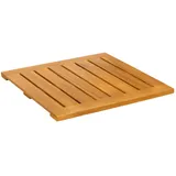 vidaXL Badematte Uni Braun 50 x 50 cm