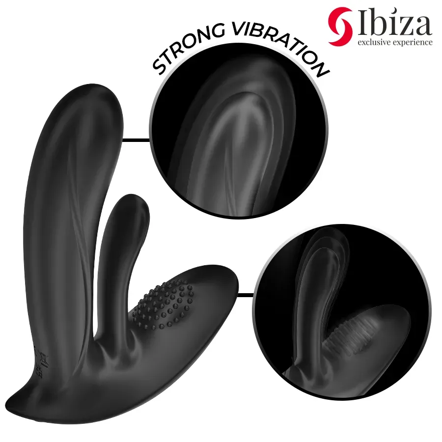 IBIZA - Tragbarer Vibrator mit G-Spot- und Klitorisstimulation mit Fernbedienung
