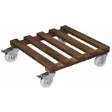 Wagner Pflanzenroller Gigant 45 x 45 cm Holz braun