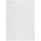 Tom Tailor Shine uni Kurzflorteppich 65 x 135 cm weiß