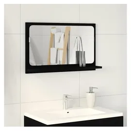 vidaXL Badspiegel Schwarz Eichen-Optik 60 x 10,5 x 37 cm Holzwerkstoff
