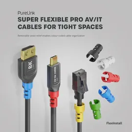 PureLink AOC HDMI Kabel 8K 12,5 m Blau/Schwarz