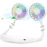 nsihing Mini USB-Ventilator Nackenventilator, tragbarer Mini-USB-Ventilator weiß