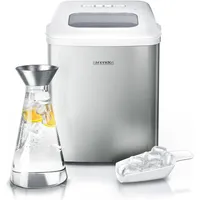Arendo Eiswürfelmaschine Eisherstellung, Silber