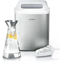Arendo Eiswürfelmaschine Eisherstellung, Silber