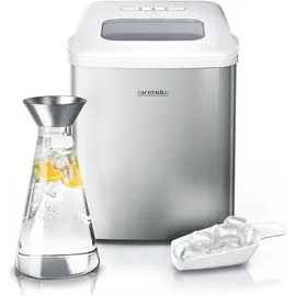 Arendo Eiswürfelmaschine Eisherstellung, Silber