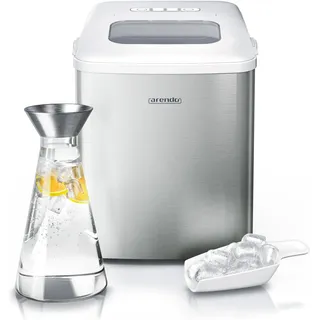 Arendo Eiswürfelmaschine Eisherstellung, Silber