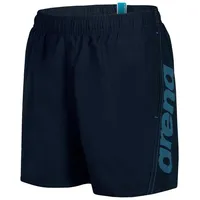 Arena Jungen Fundamentals Logo Jr Boxer Swim Trunks, Navy-Turquoise, 164 EU