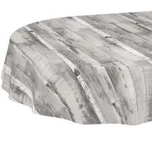 ANRO Tischdecke Wachstuchtischdecke Oval 140 x 180 cm Braun