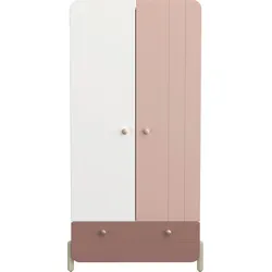 Kleiderschrank DEMEYERE GROUP "Jade", rosa (matt rosa, matt weiß), B:94,60cm H:187,60cm T:51,50cm, Schränke, mit großzügigen Stauraum und praktische Funktionen