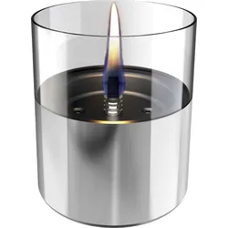 Tenderflame Tischfeuer Lilly 10 Glas Silber