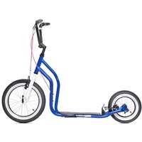 Yedoo London Roller Scooter Tretroller - für Erwachsene und Teenager, bis 120 kg, mit Luftreifen 20/16 und verstellbarem Lenker Blau