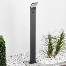 LUCANDE Außenleuchte Aluminium 100 cm inkl. Bewegungsmelder schwarz