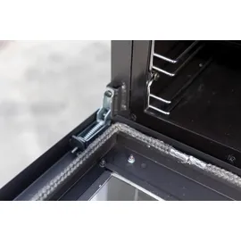 Teba TKS 15 Stahl Schwarz/Abdeckplatte Glas