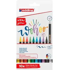 edding 1340 glitzer Pinselstift 10er Set