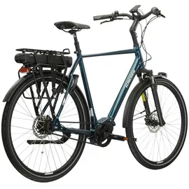 KROSS E-Citybike Sentio Hybrid 5.0 2023 28 Zoll RH 61 cm Herren blau/schwarz