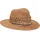 LOEVENICH Fedora mit Perlen-Besatz, Camel, 1