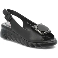 Schwarze Sandalen Artiker Modische Damenschuhe, 38