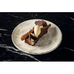 6x Bonna Nacrous Matt Gourmet   Frühstücksteller Geschirr kleiner Teller flach 17cm Porzellan Creme