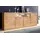 OTTO home Sideboard OTTO HOME "Logo,200cm breit,42 cm tief,Fronten Massivholz,11 Fächer", beige (kernbuche teilmassiv), B:200cm H:80cm T:42cm, Holz teilmassiv, Sideboards, Sideboard, Kernbuche massiv, Holzwerkstoff, 4Türen,11 Fächer,Böden versetzbar