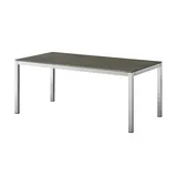 a casa mia Gartentisch  London ¦ silber ¦ Maße (cm): B: 90 H: 75