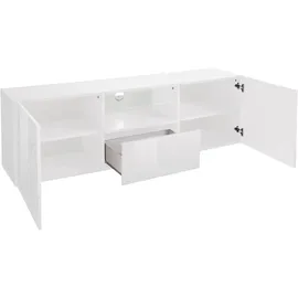 Home Affaire Prisma TV-Board 181 cm Weiß Kunststoff/Metall/MDF/Melamin/Holzwerkstoff