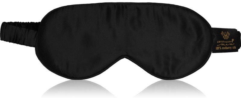 Preisvergleich Produktbild Crystallove Men Silk Eye Mask Schlafmaske Black 1 St.