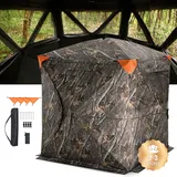 Vevor Jagdzelt Bodenzelt Pop-Up-Hirschversteck für 2–3 Personen 148 x 148 x 170 cm